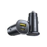 Baseus 30W Car Charger Dual Output Type-C PD & USB-A (BS-C15C1)