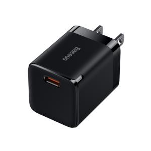 Baseus 30W GaN3 Type-C Fast Charging Adapter (US Plug) (CCGN010201)-Black