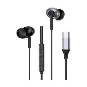 WiWU EB318 In-Ear USB-C Wired Black Earphone